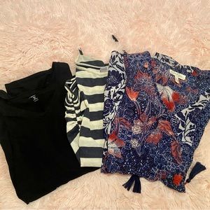 3 maternity shirts